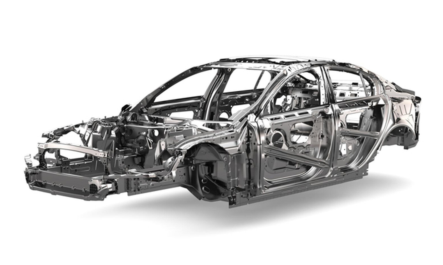 Jaguar XE has a thing for aluminium