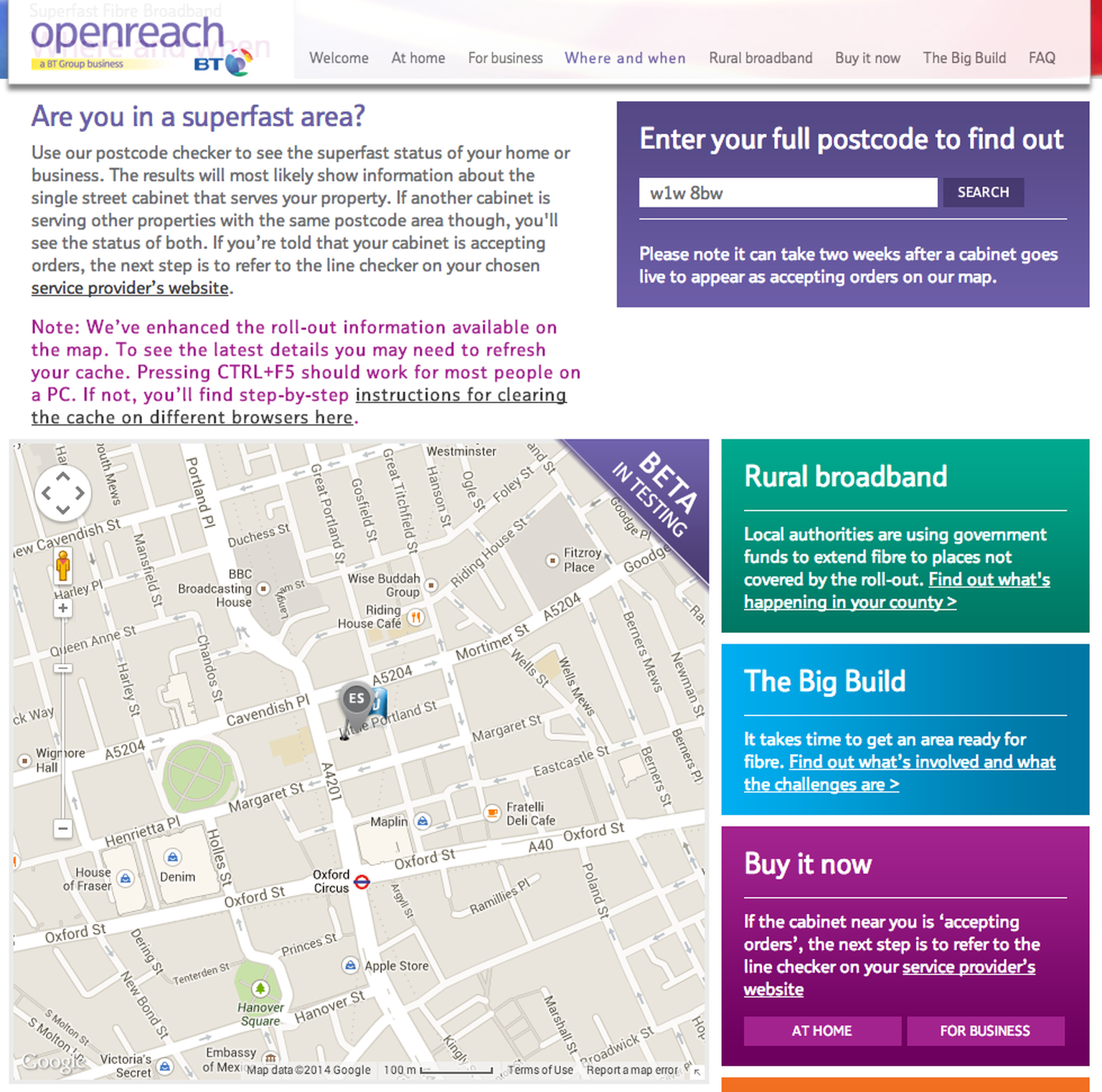 BT promises address-level upgrade to fibre broadband checker