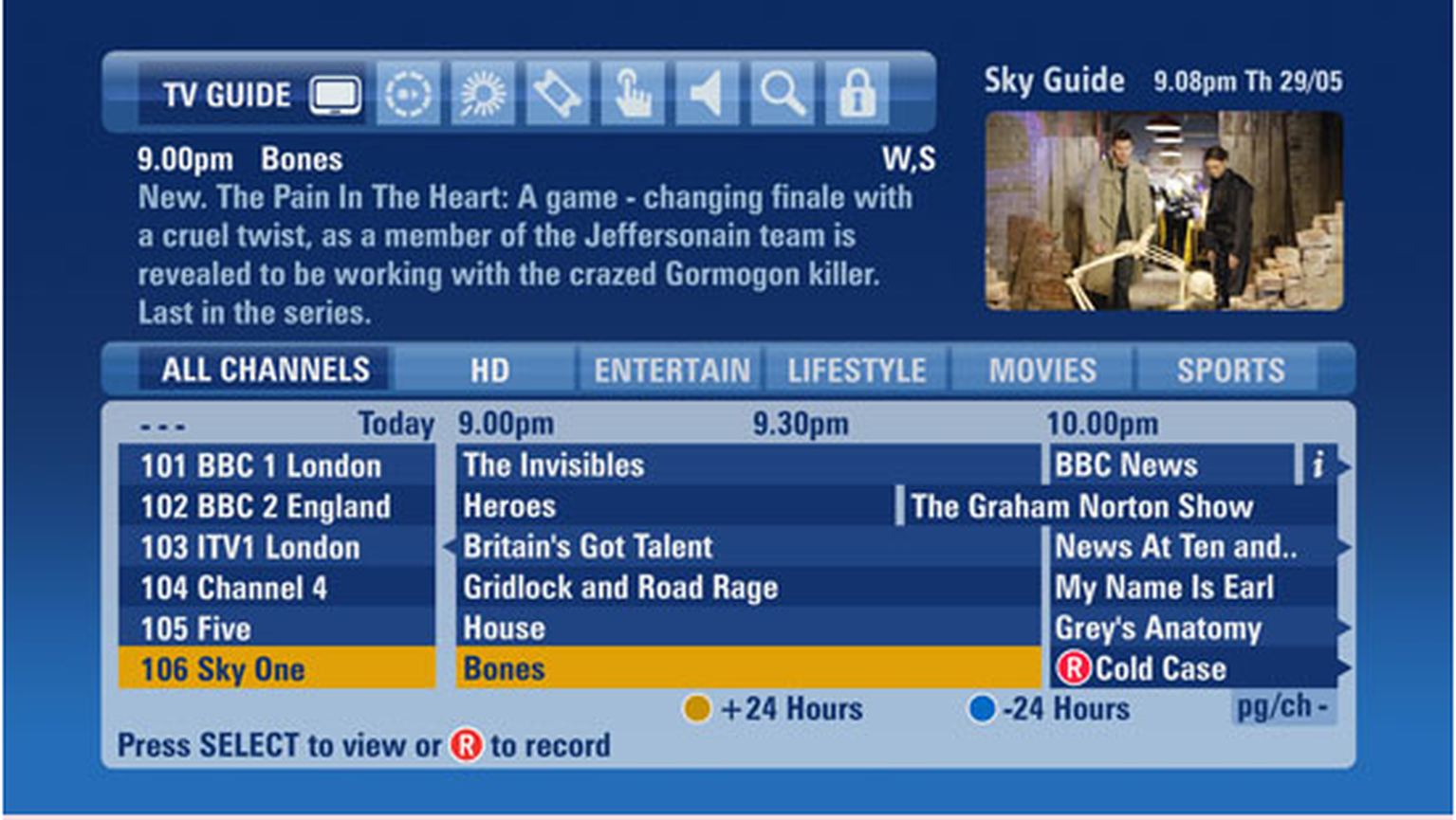 Sky to scrap Lifestyle EPG genre and move channels to Entertainment