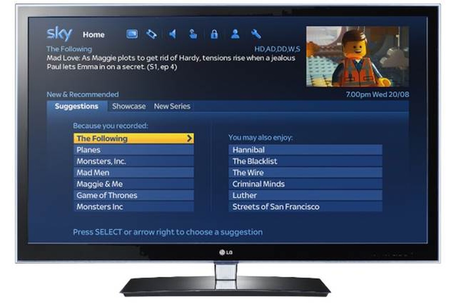 Sky+HD takes on TiVo with Smart Suggestions and Series Links