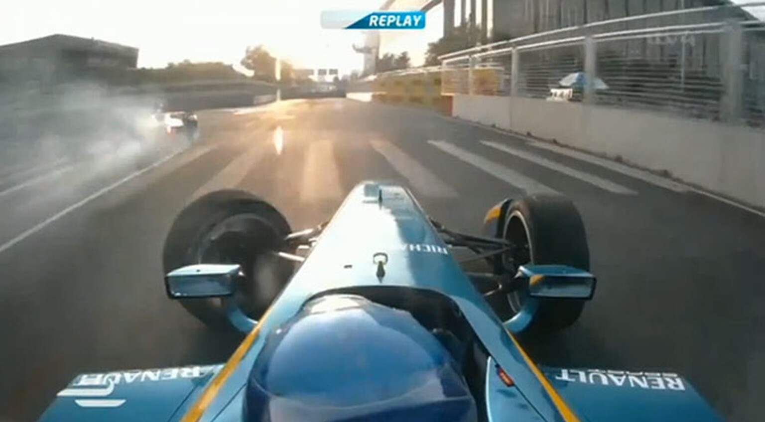 First Formula E race comes to a crashing conclusion