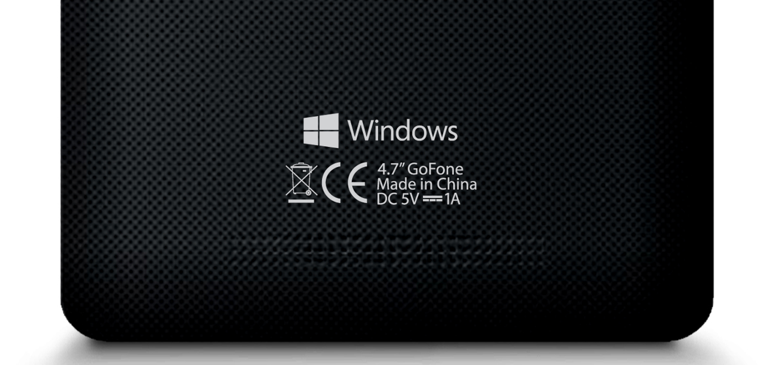 GoFone GF47W is the first device to sport Windows branding without the 'Phone'