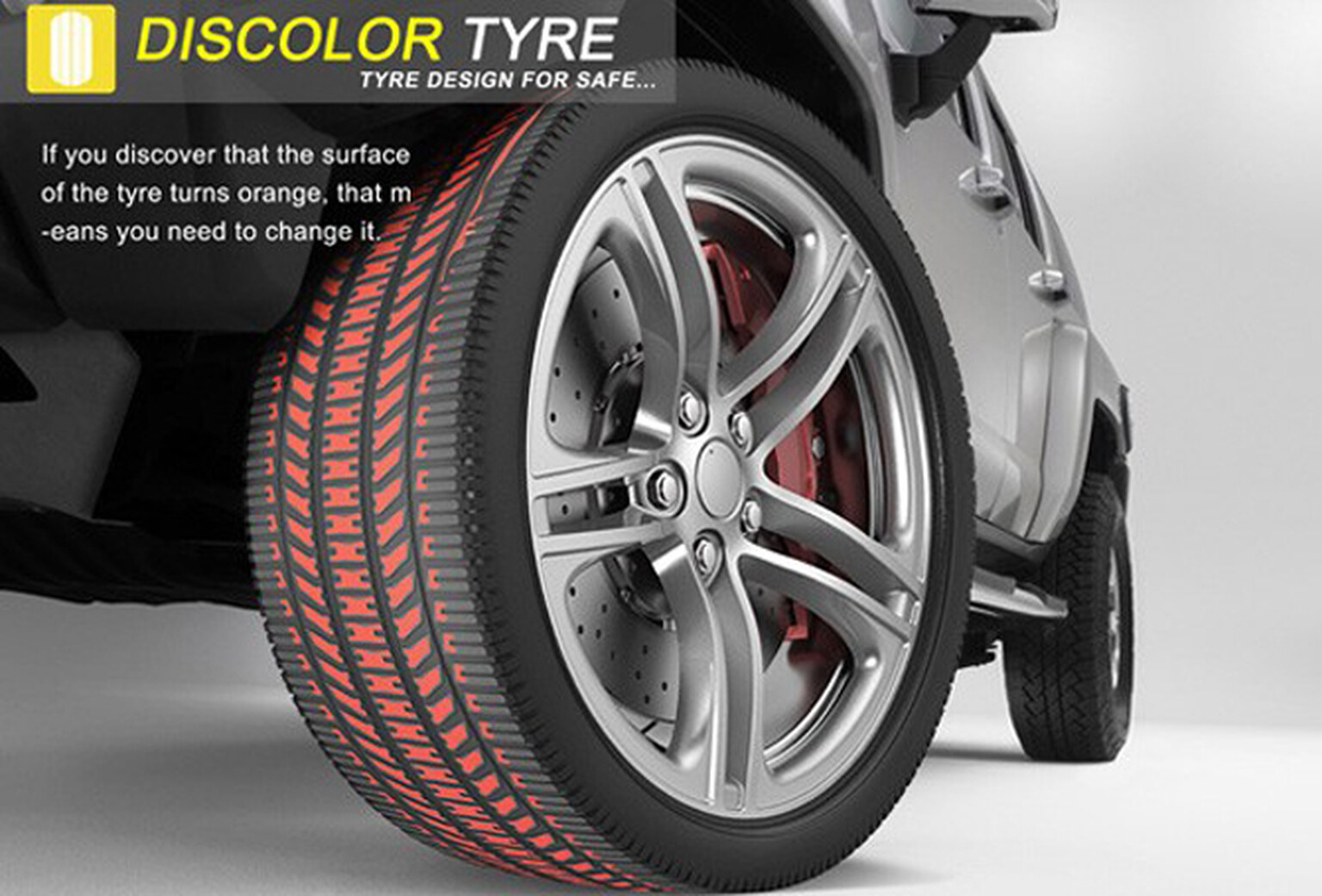 Discolor Tyre colour changing tyres reinvent the wheel