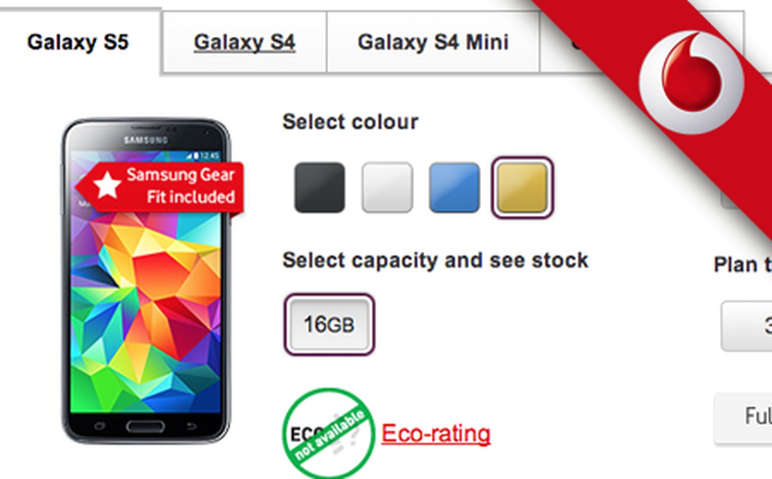 Good Deal: Get a Samsung Gear Fit when you buy a Samsung Galaxy S5 on Vodafone