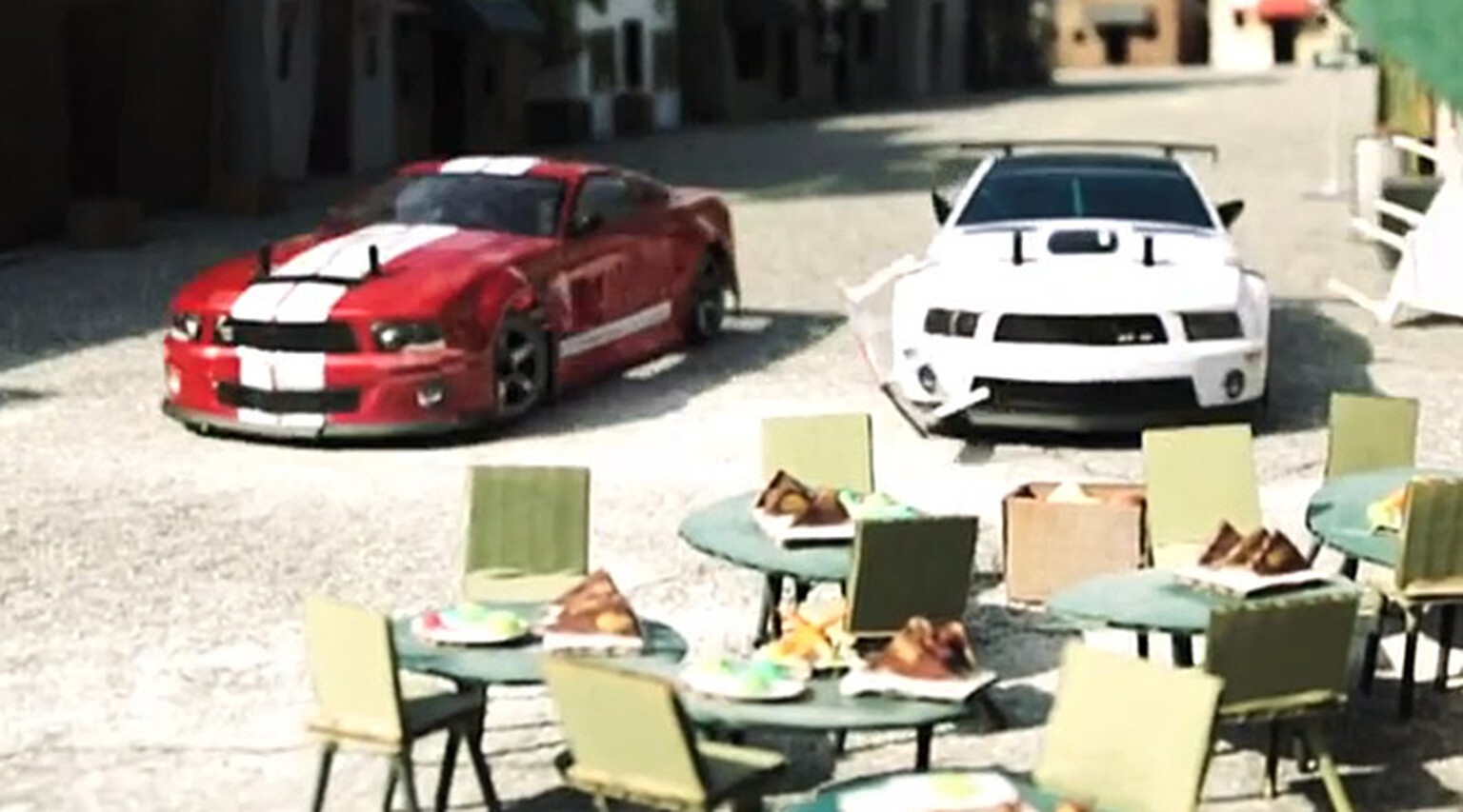 Remote control car chase video is a tiny bit epic