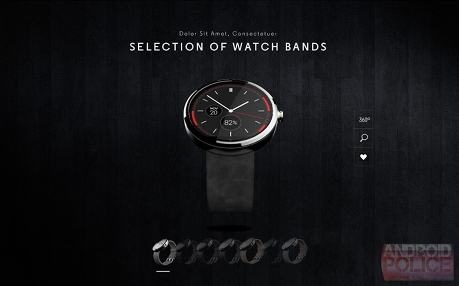 Motorola Moto 360 image error reveals seven straps for upcoming smart watch