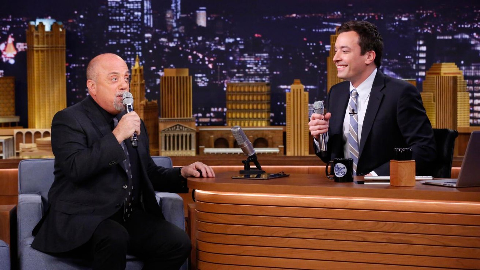 Watch Billy Joel and Jimmy Fallon's awesome doo-wop duet with Loopy app