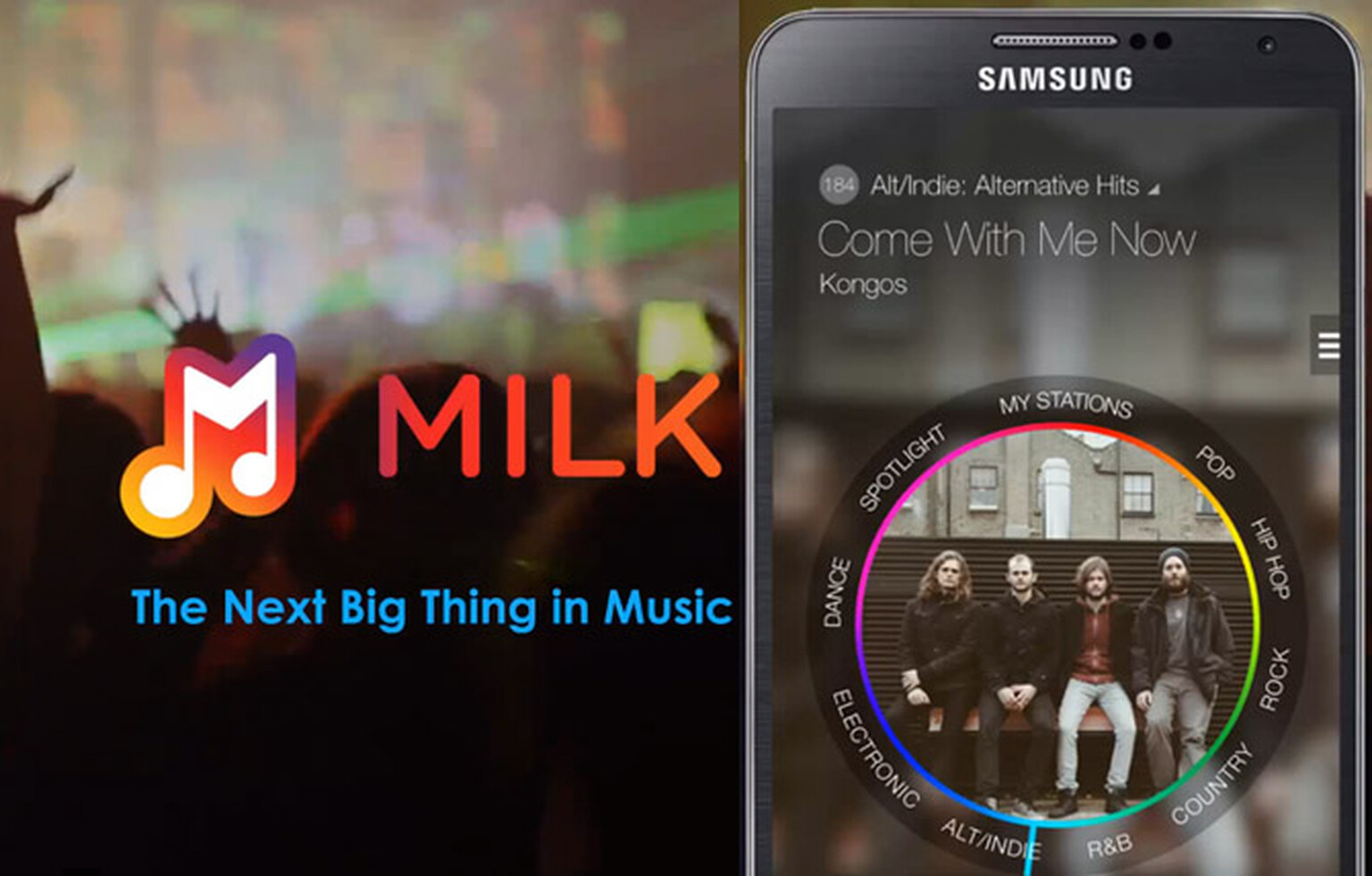 Samsung Delivers Milk Music