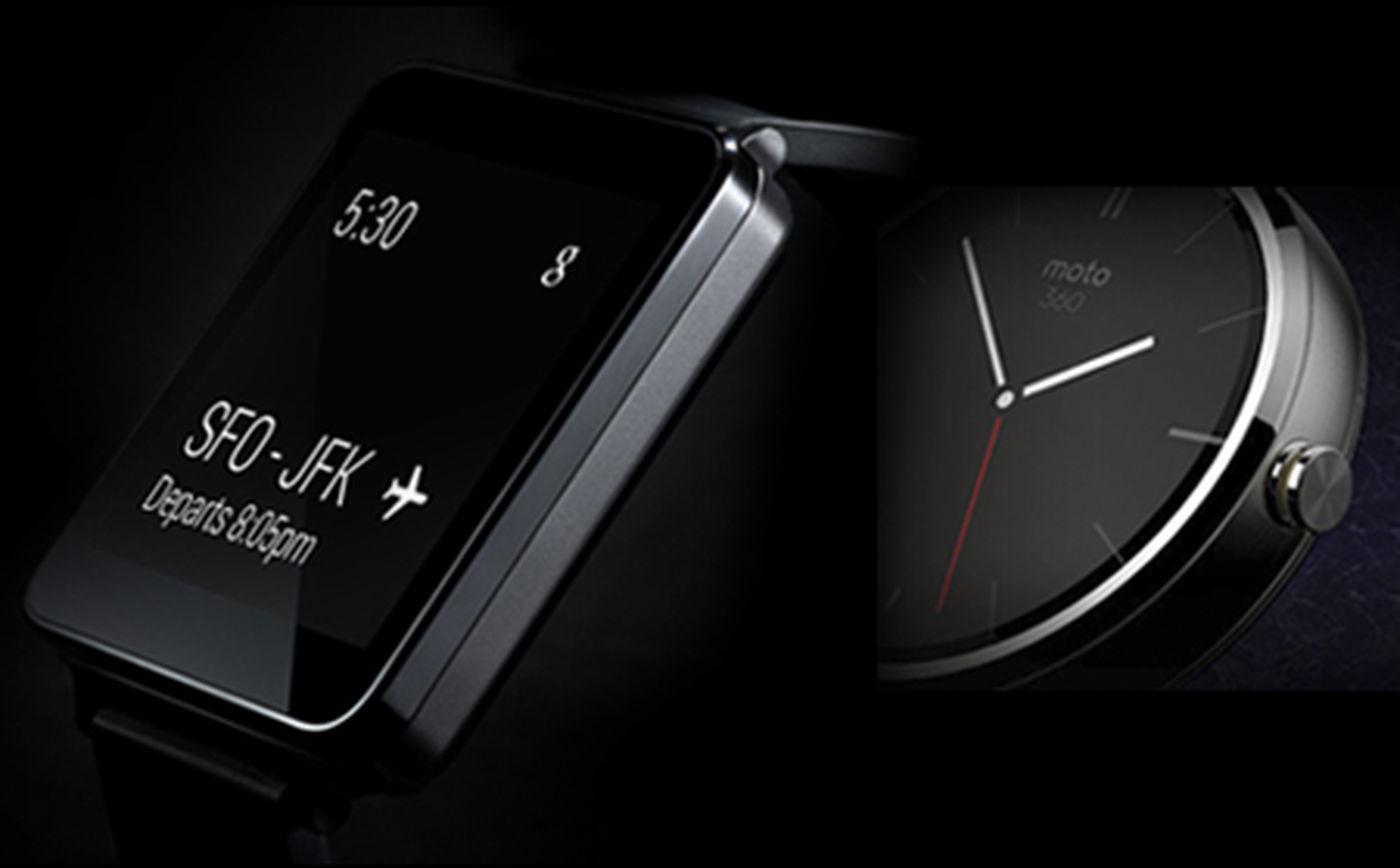 Meet the first Android Wear devices: The LG G Watch and Motorola Moto 360