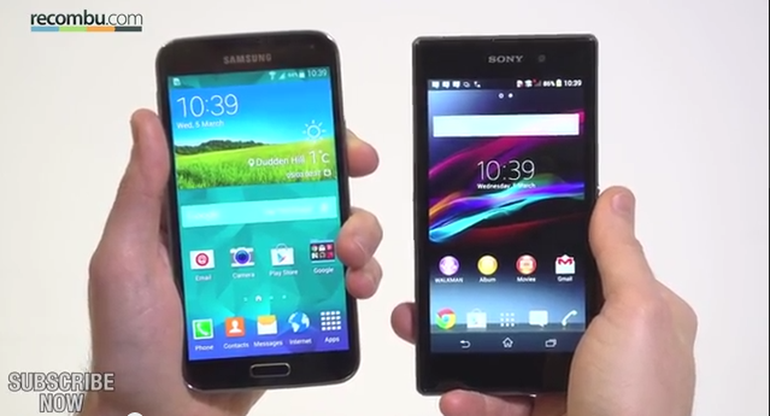 Samsung Galaxy S5 vs Sony Xperia Z1 comparison review