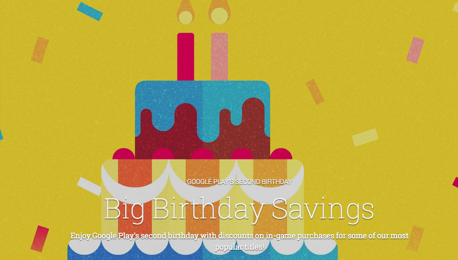 Google Play offers in-app purchase discounts for birthday