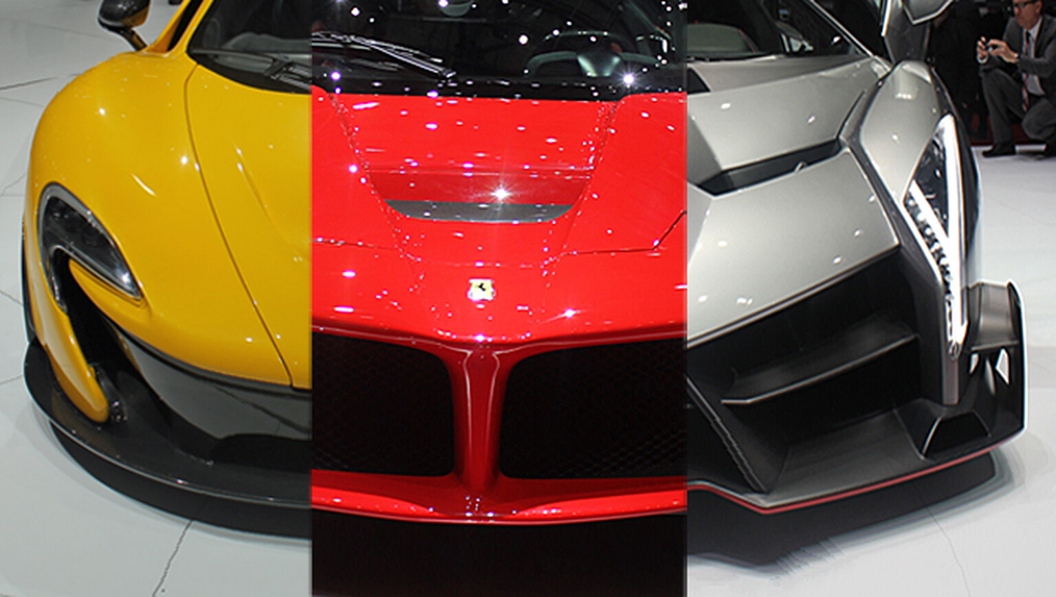 McLaren P1 vs Lamborghini Veneno vs Ferrari LaFerrari - a specs tacular showdown