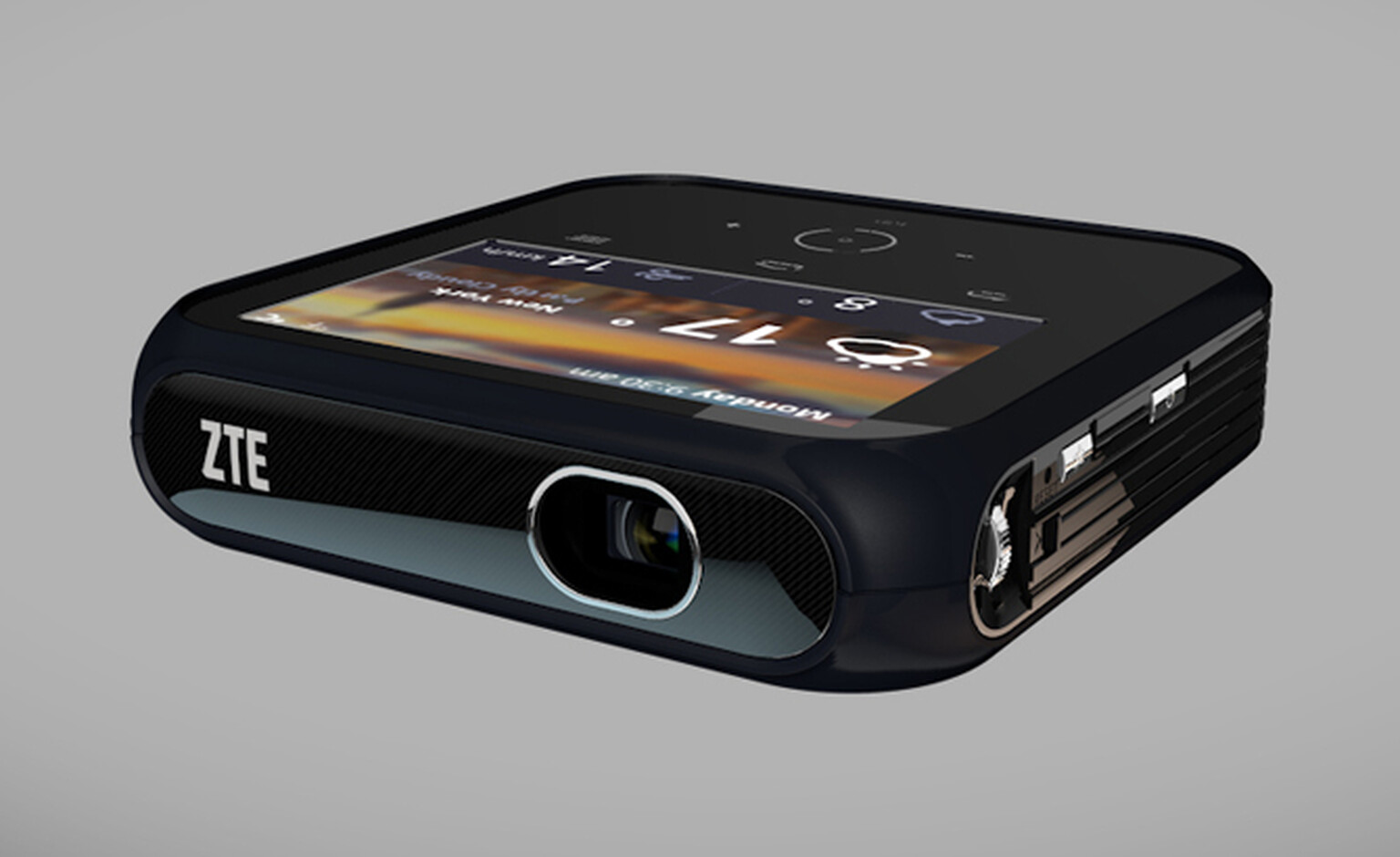 ZTE Android-based Projector Hotspot hands-on video