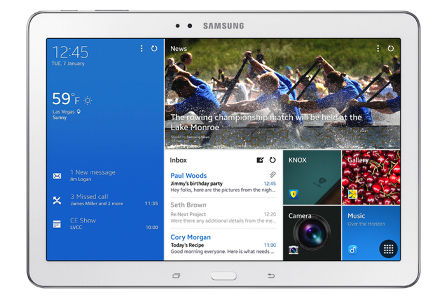Samsung Galaxy Tab Pro official pictures and specs
