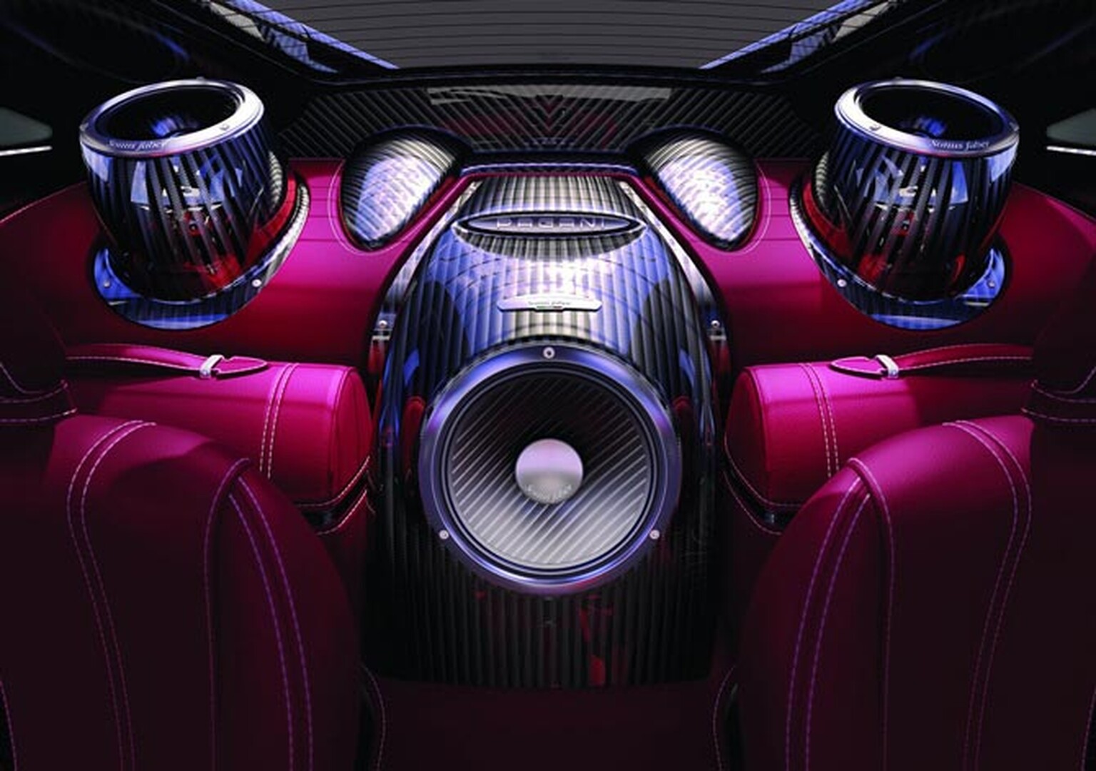 Does the Pagani Huayra have the prettiest audio system ever?