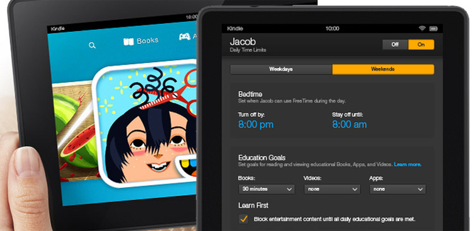 Amazon app blocks playtime until homework’s done