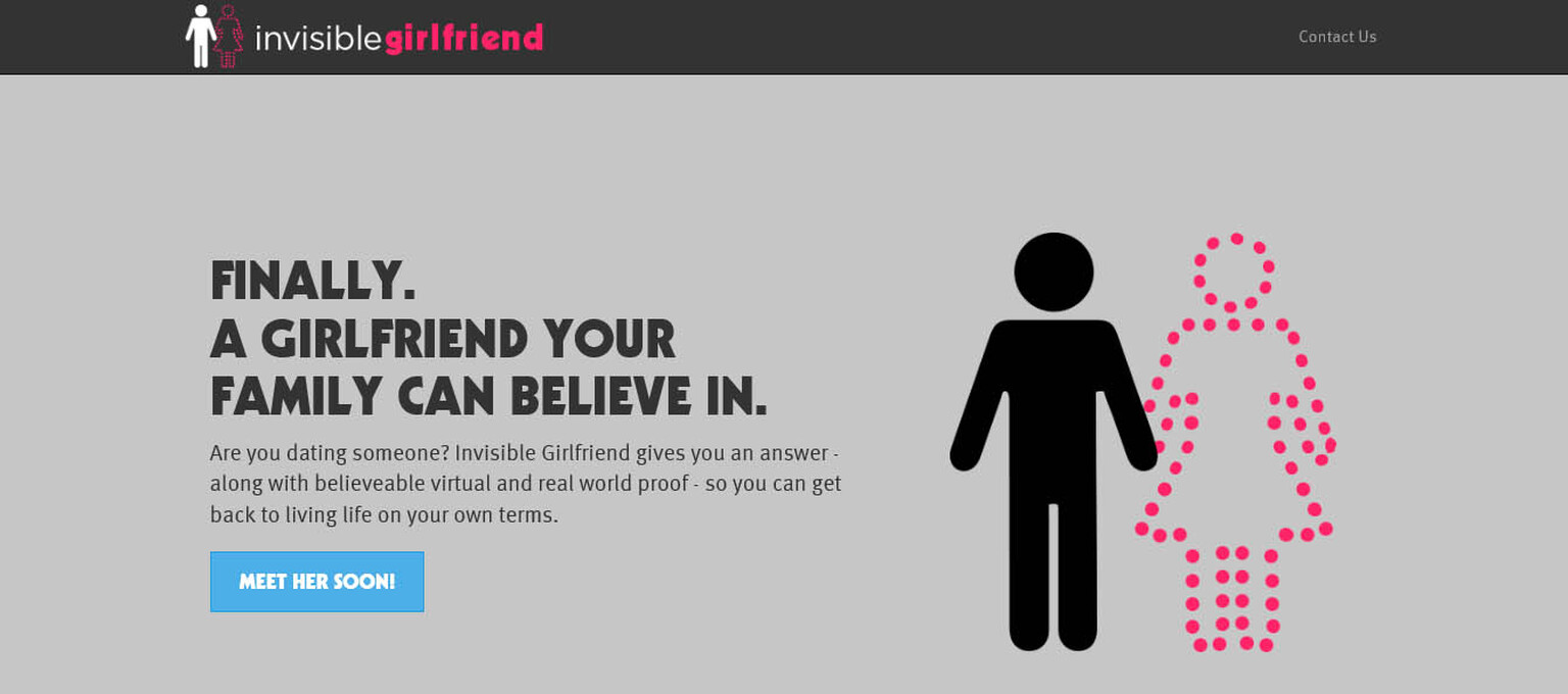 Invisible Girlfriend app offers pretend relationships on a subscription basis