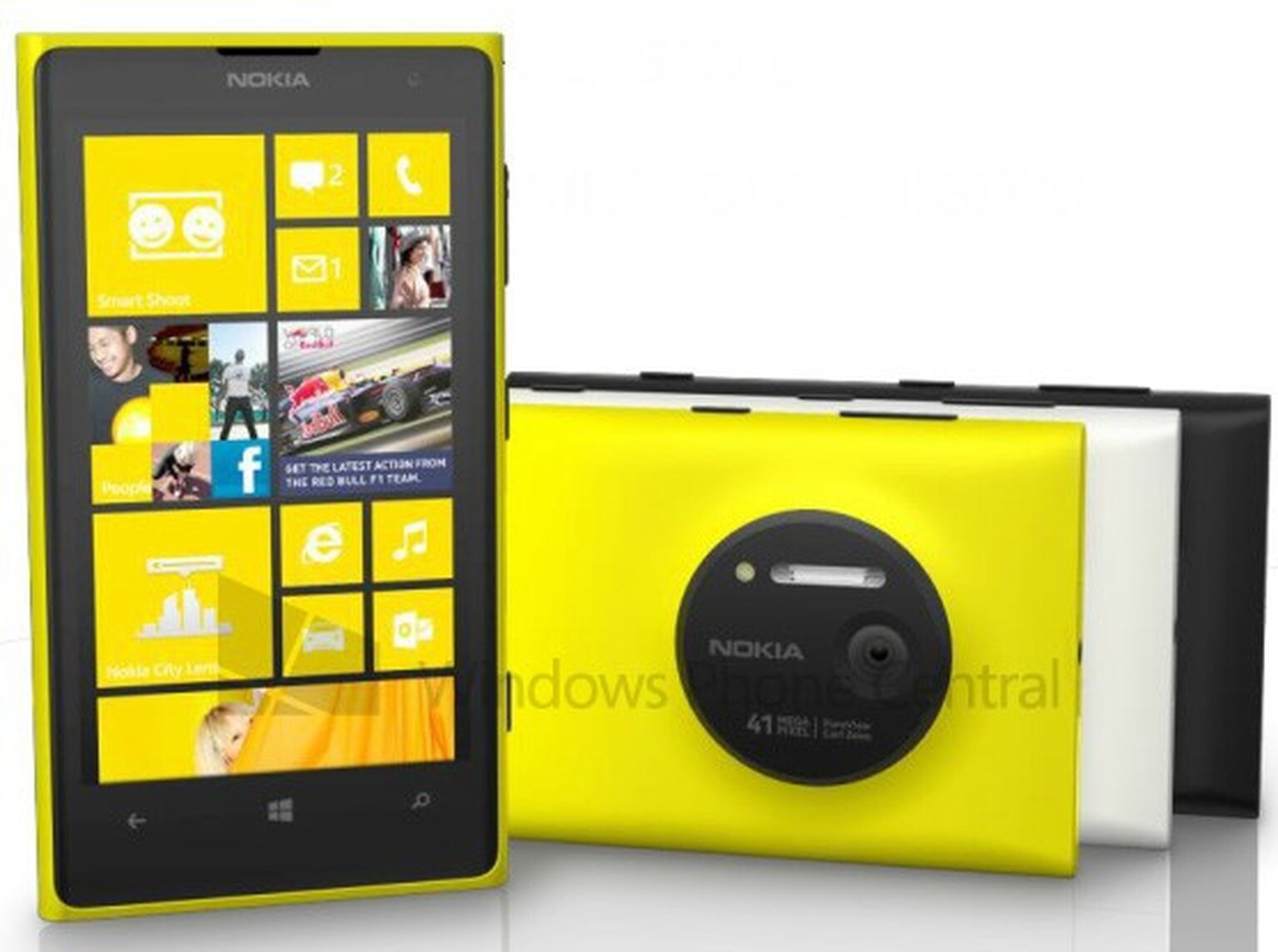 Nokia Lumia 1020 pictured in leaked render, specs confirmed
