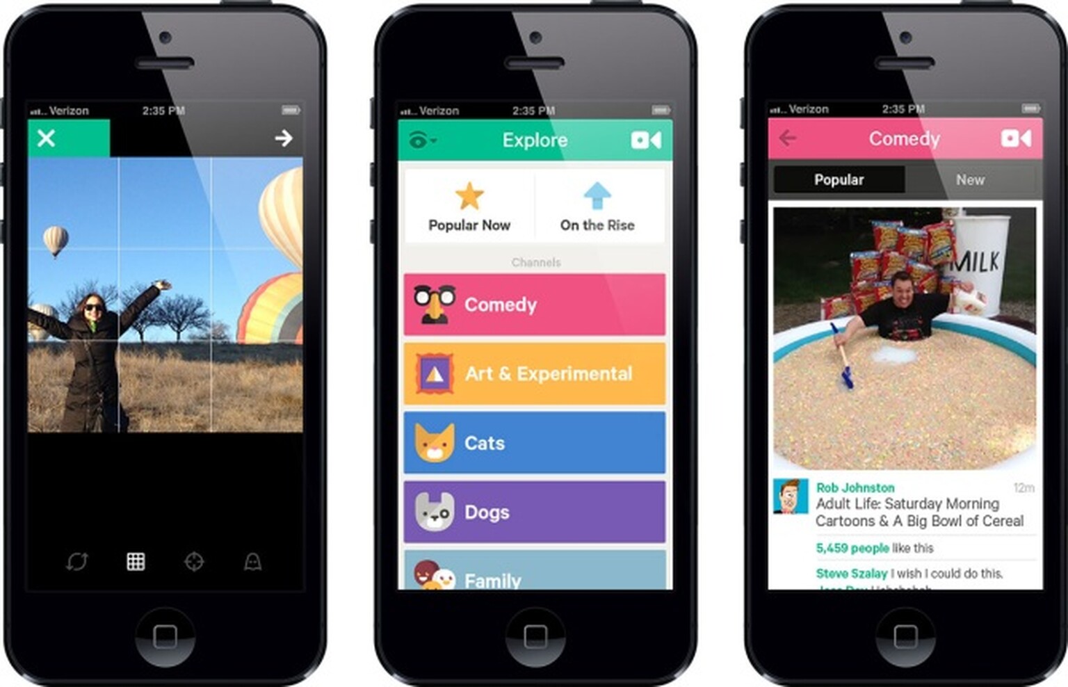 Vine for iOS updated with channels, revining, and protected accounts