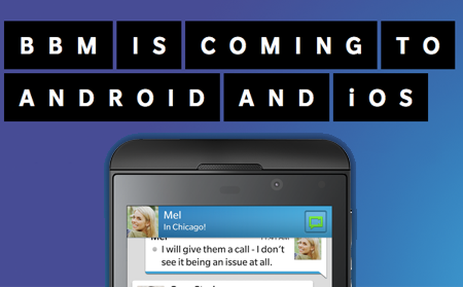 BlackBerry Messenger coming to Android and iOS this summer