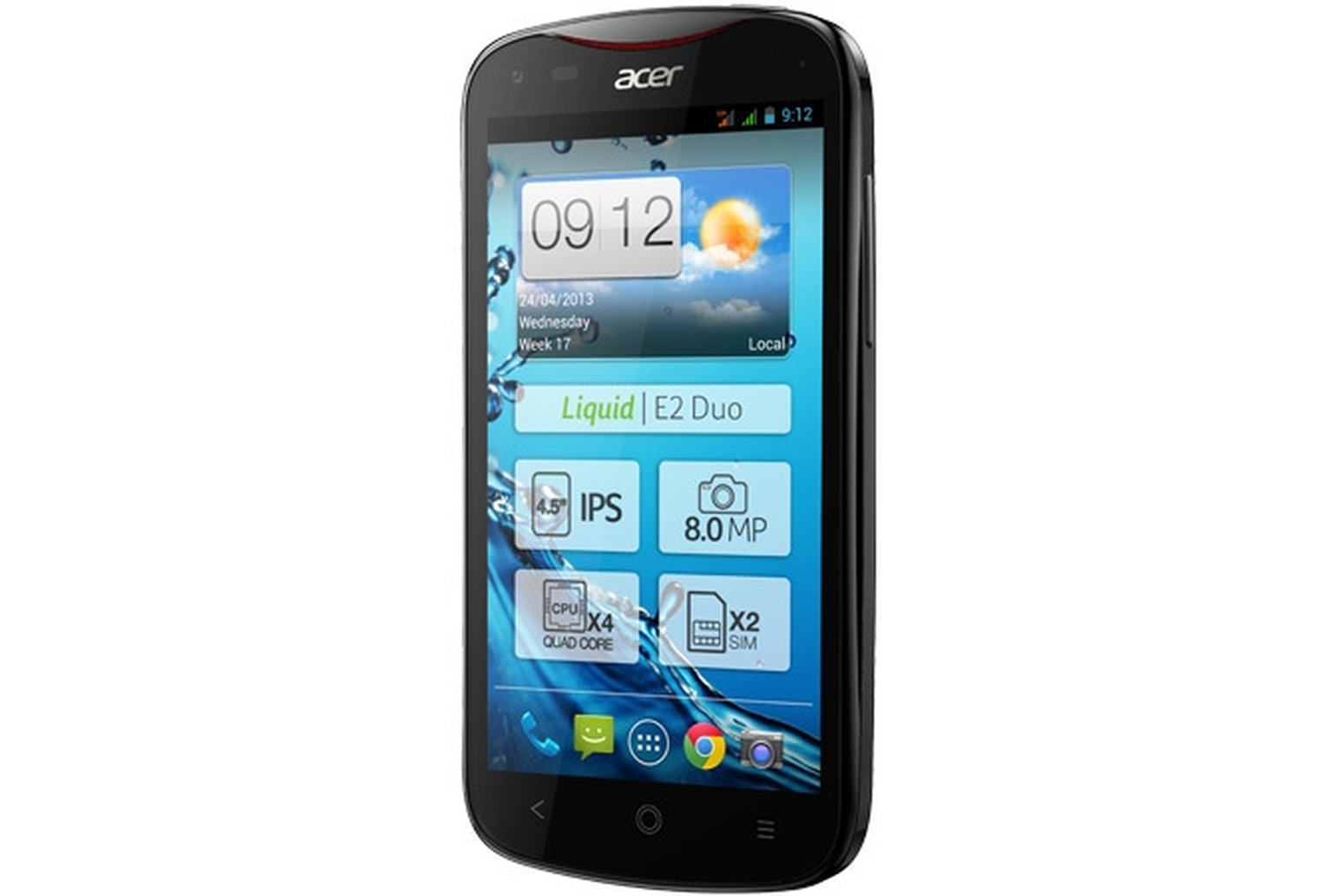 Acer Liquid E2 serves up quad-core CPU and dual SIM slots on a budget