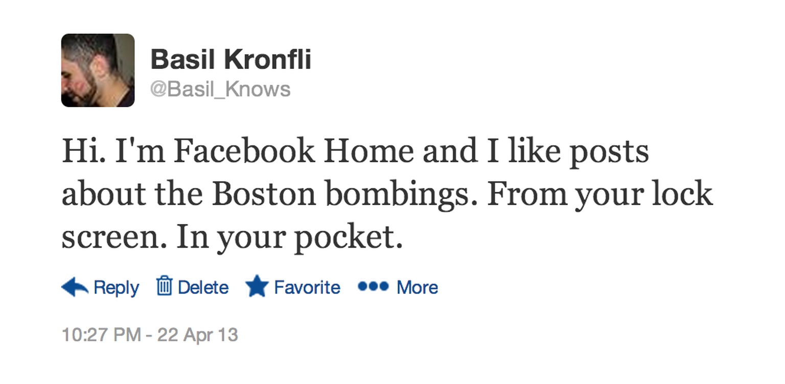 Facebook Home: So good it's bad?