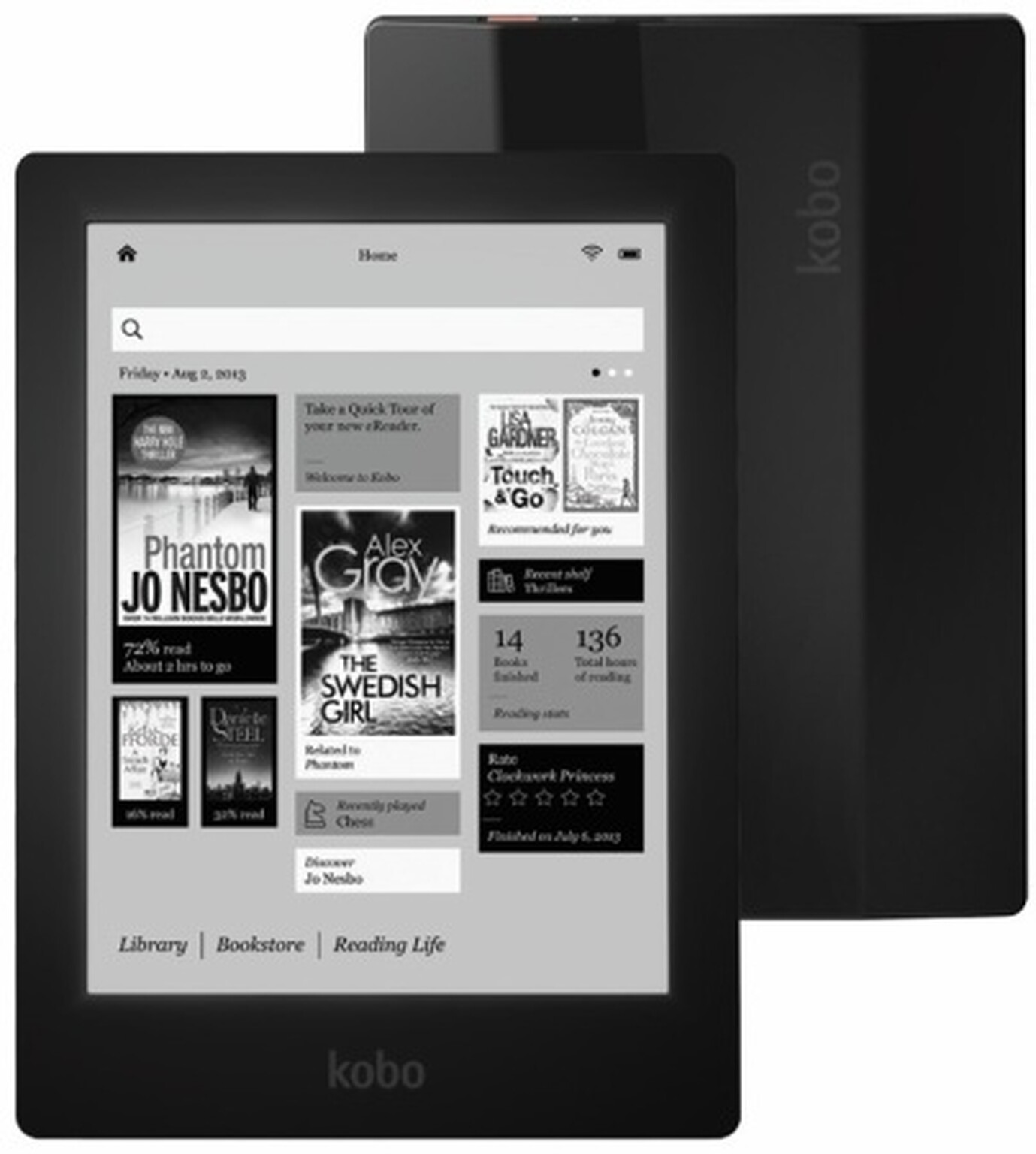 Kobo Aura HD ereader boasts a 6.8-inch high-resolution display