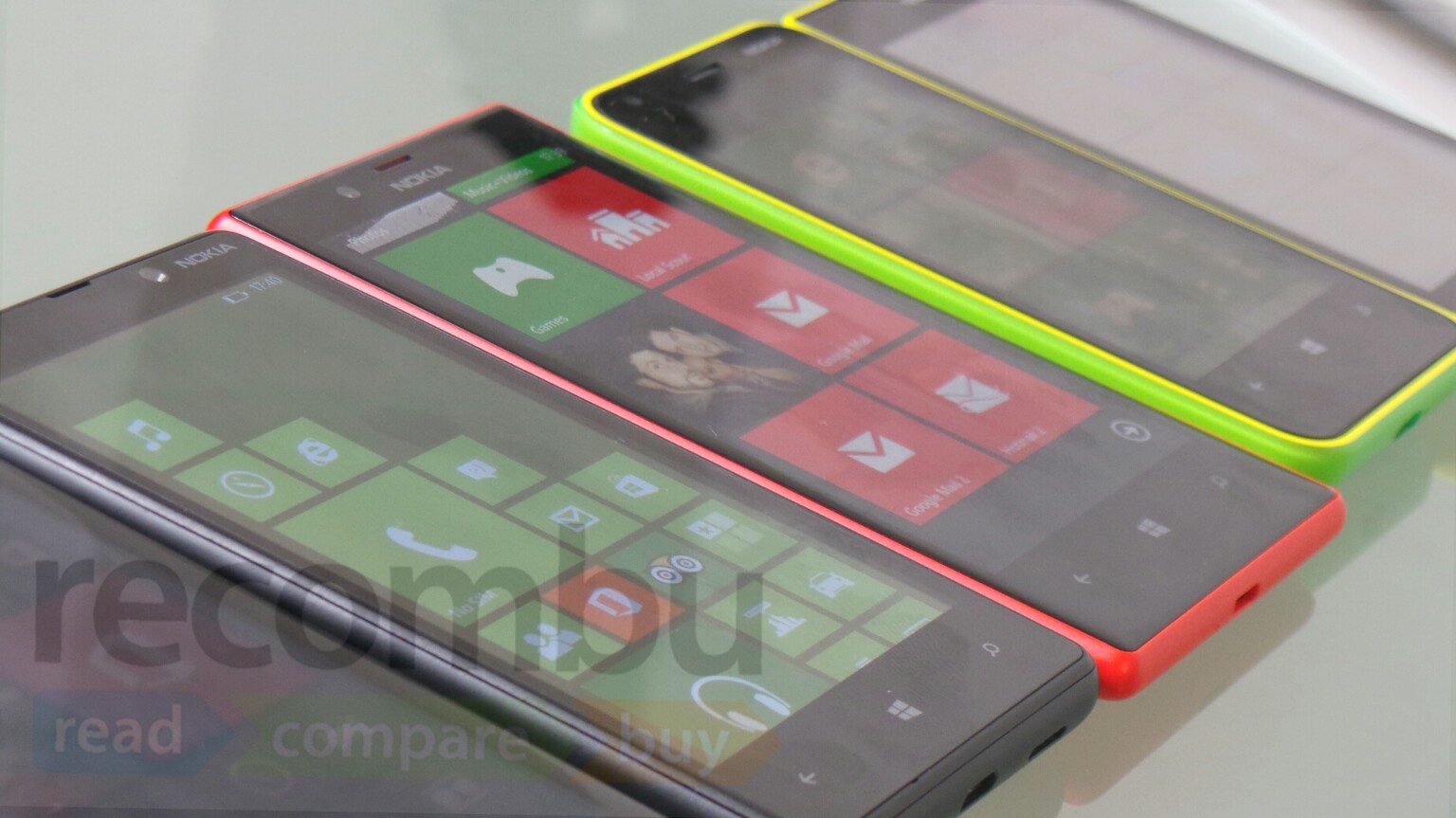 Nokia Lumia 520, 620, 720, 820 and 920 comparison video
