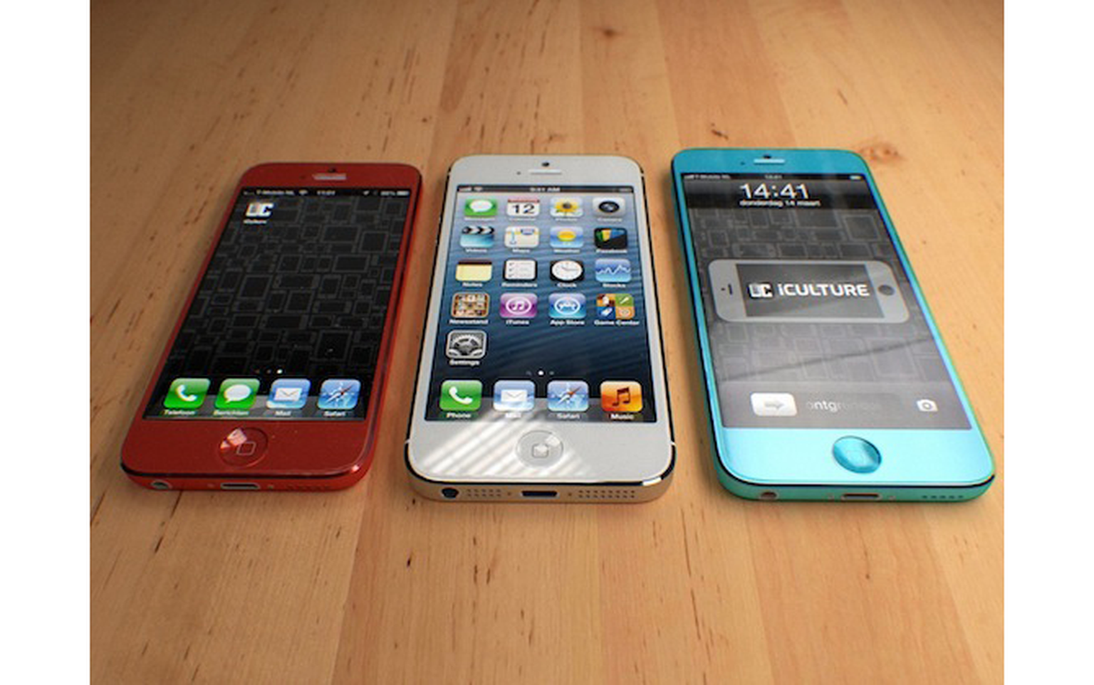 Cheap iPhone concepts show coloured phones