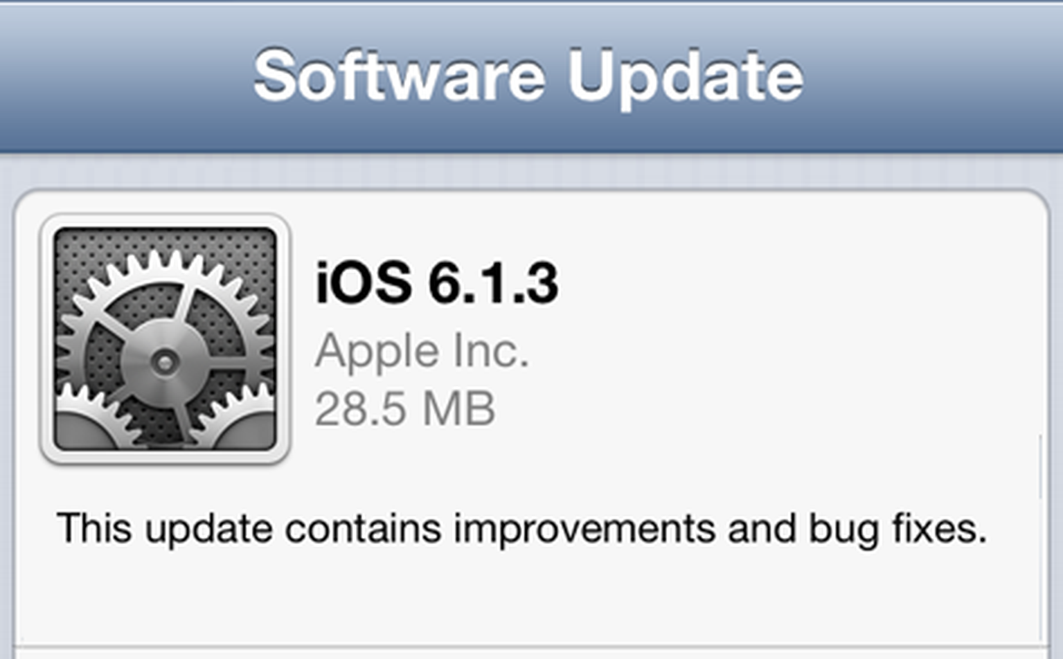 Apple release iOS 6.1.3 update, undoes evasi0n's latest jailbreak