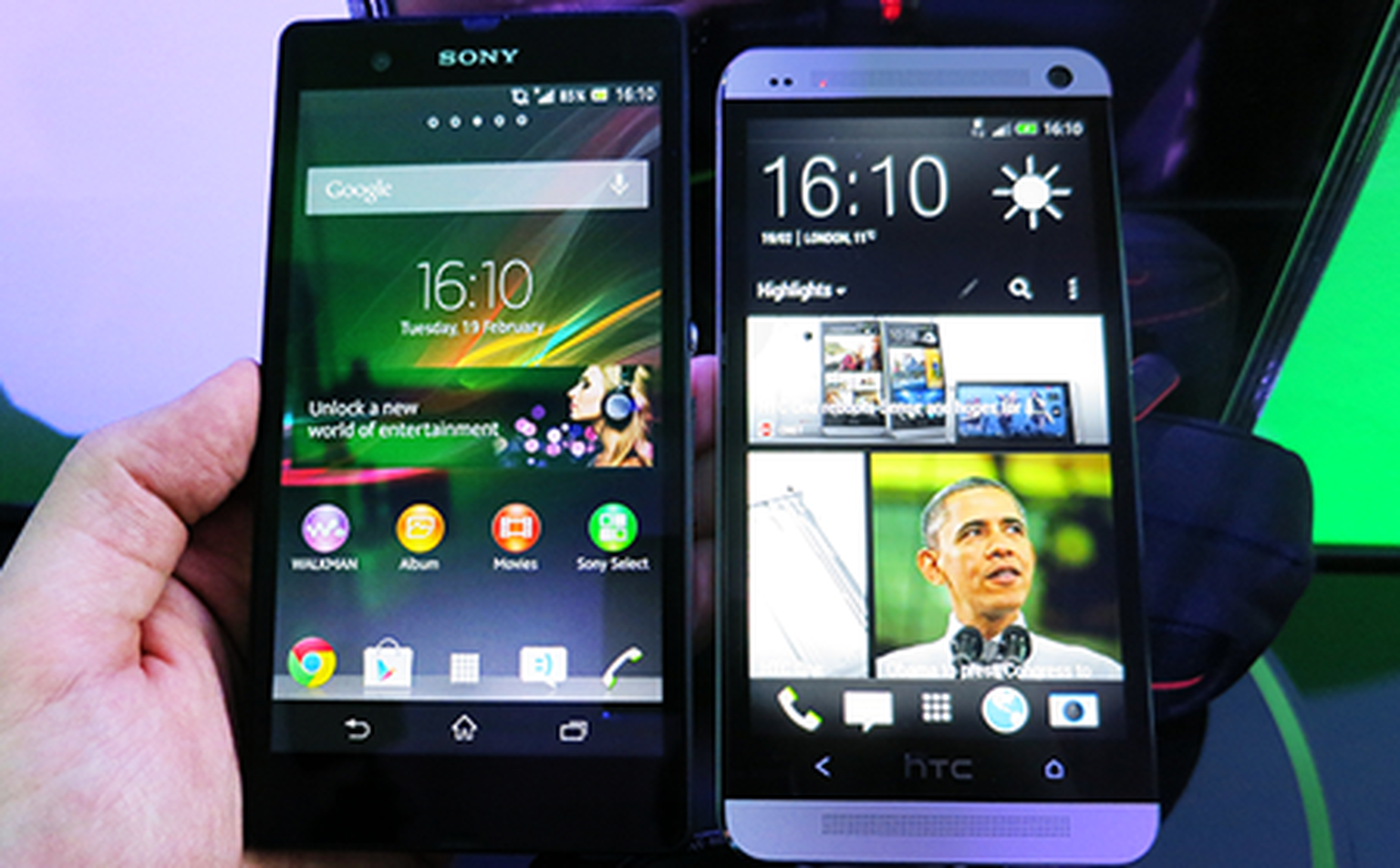 Sony Xperia Z VS HTC One