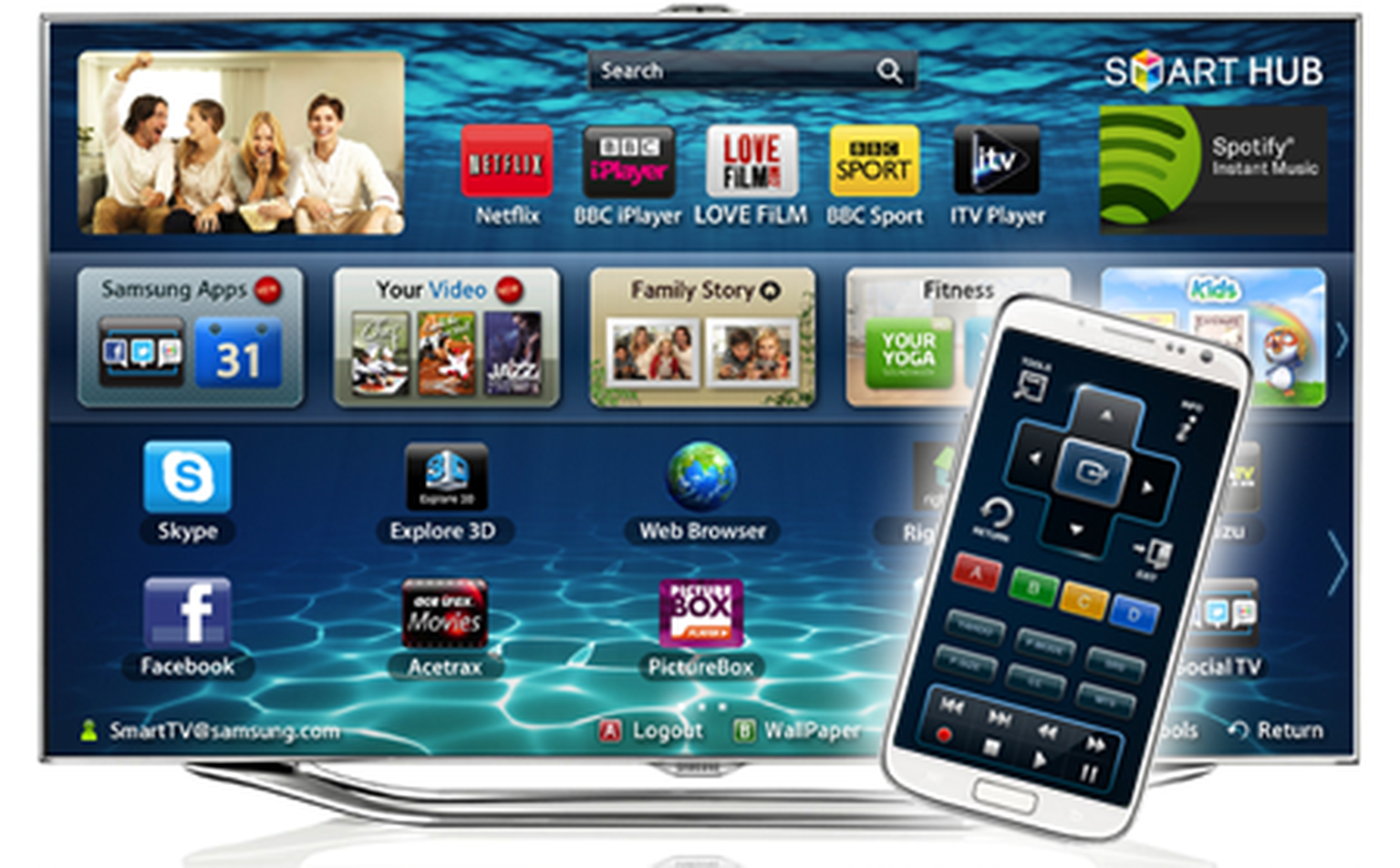 Samsung TV Discovery brings remote, TV search, social sharing and more to smartphones