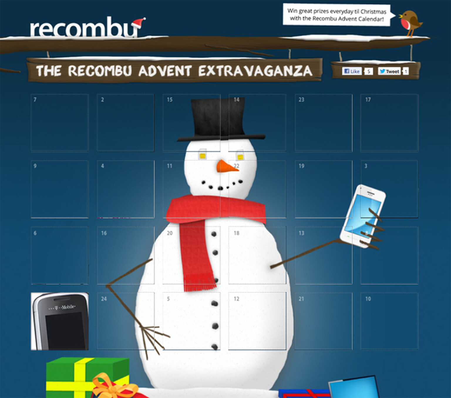 Winners of Recombu Advent Extravaganza revealed