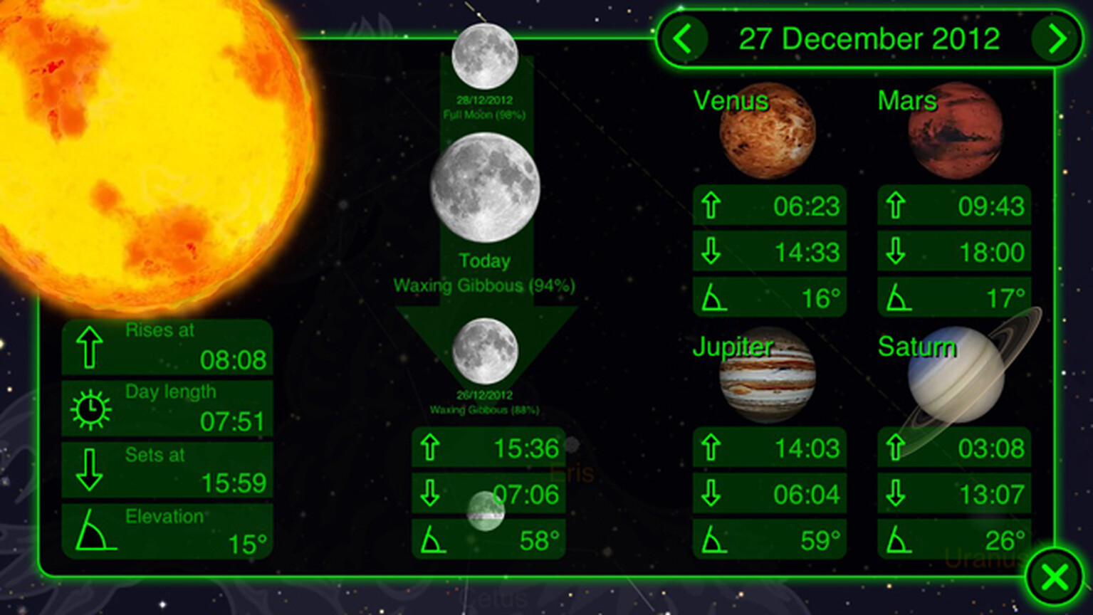 12 Apps for Christmas: Star Walk: 5 Stars Astronomy Guide.