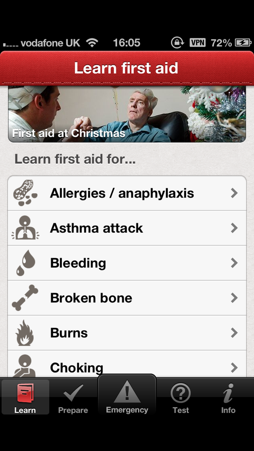 12 Apps for Christmas: First Aid by British Red Cross