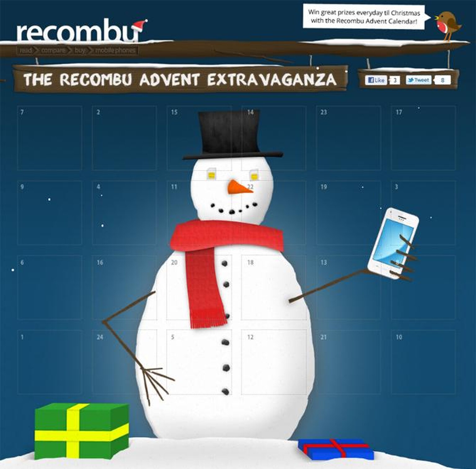 Recombu Advent Extravaganza launches today: Win fantastic prizes every day until Christmas