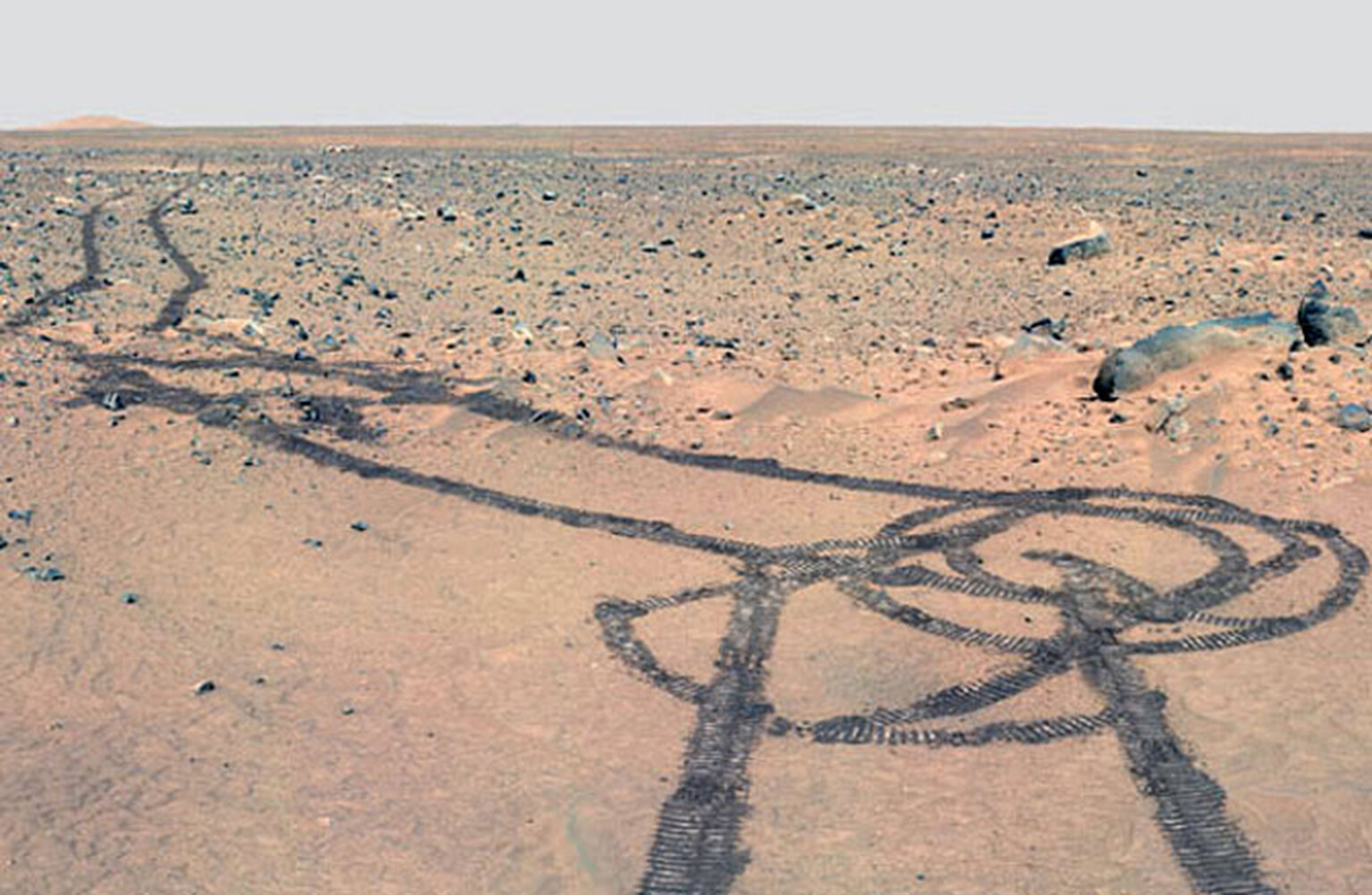 Mars Rover draws a penis on red planet