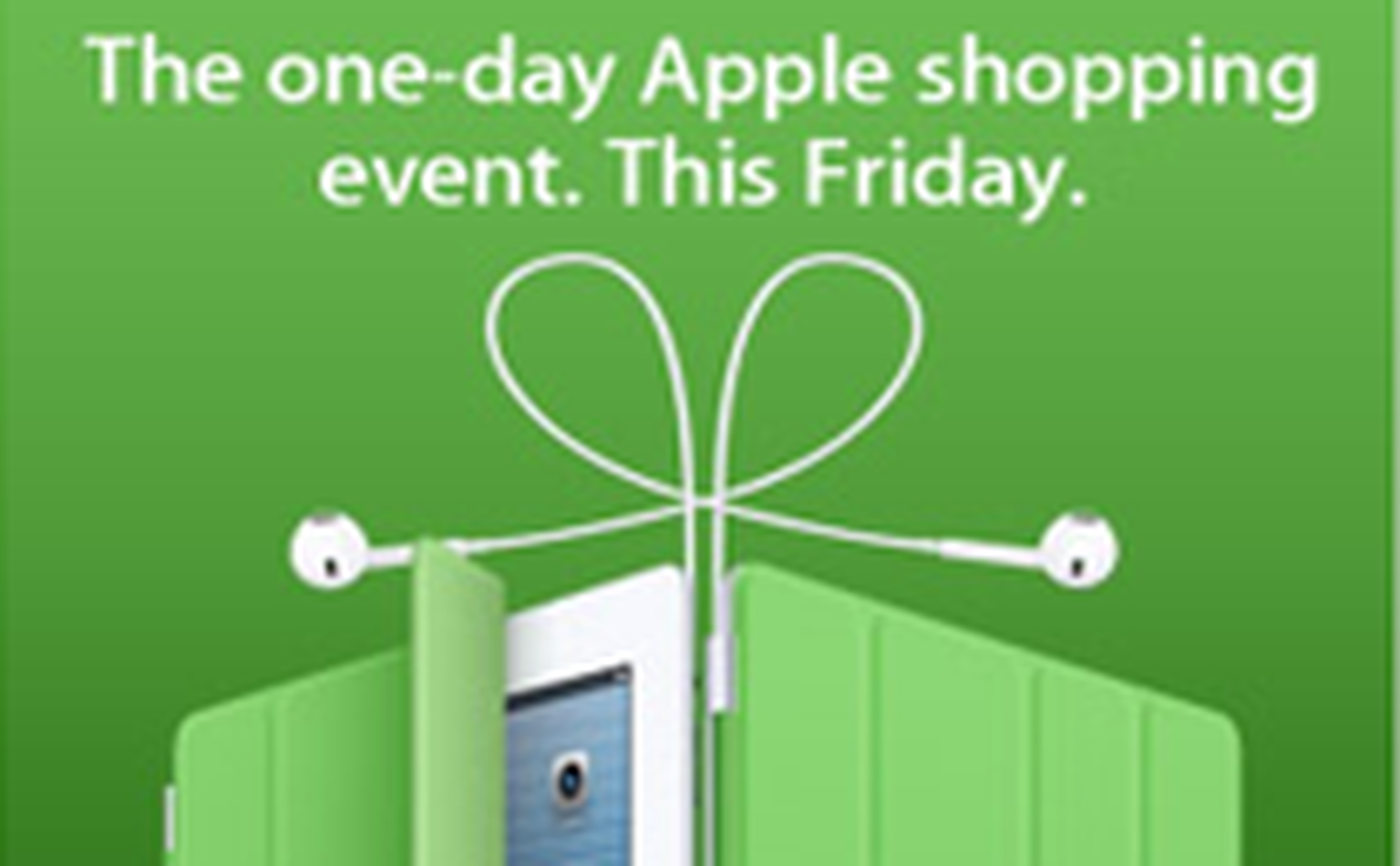 Apple to host instore and online sale for one day only, this Friday
