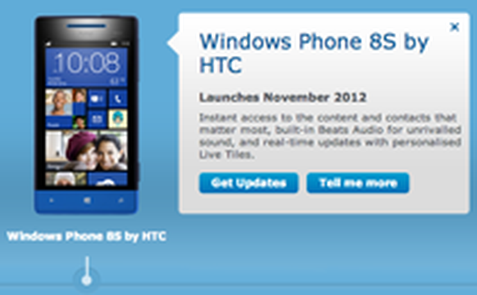 Windows Phone 8S by HTC: Three step up as its first carrier