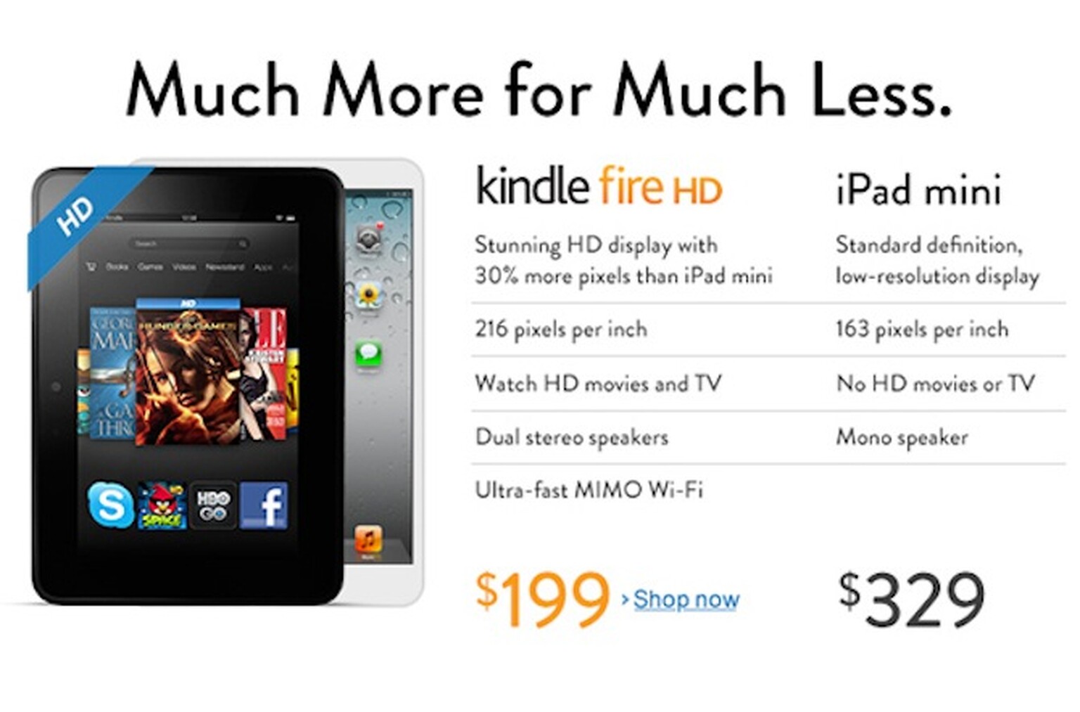 Amazon guns for iPad Mini in new ad