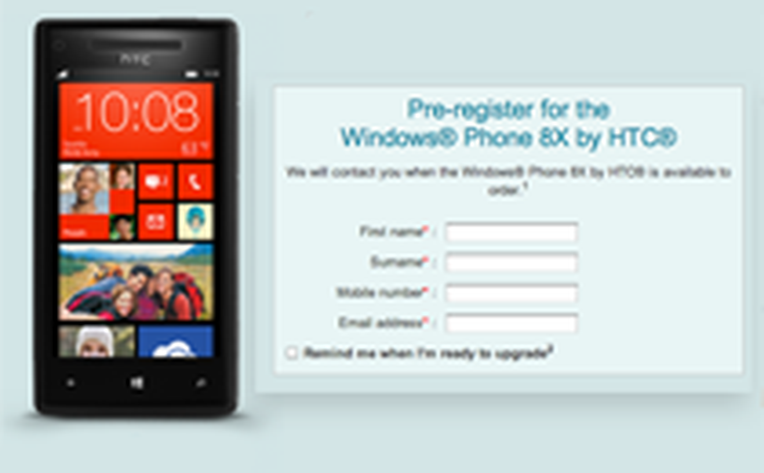 Windows Phone 8X by HTC pricing and availability