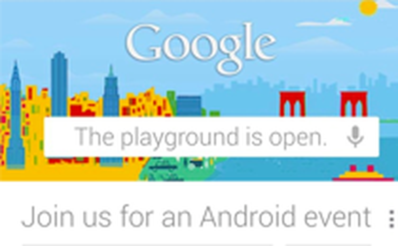 Google issue invitations for October 29th event in NY