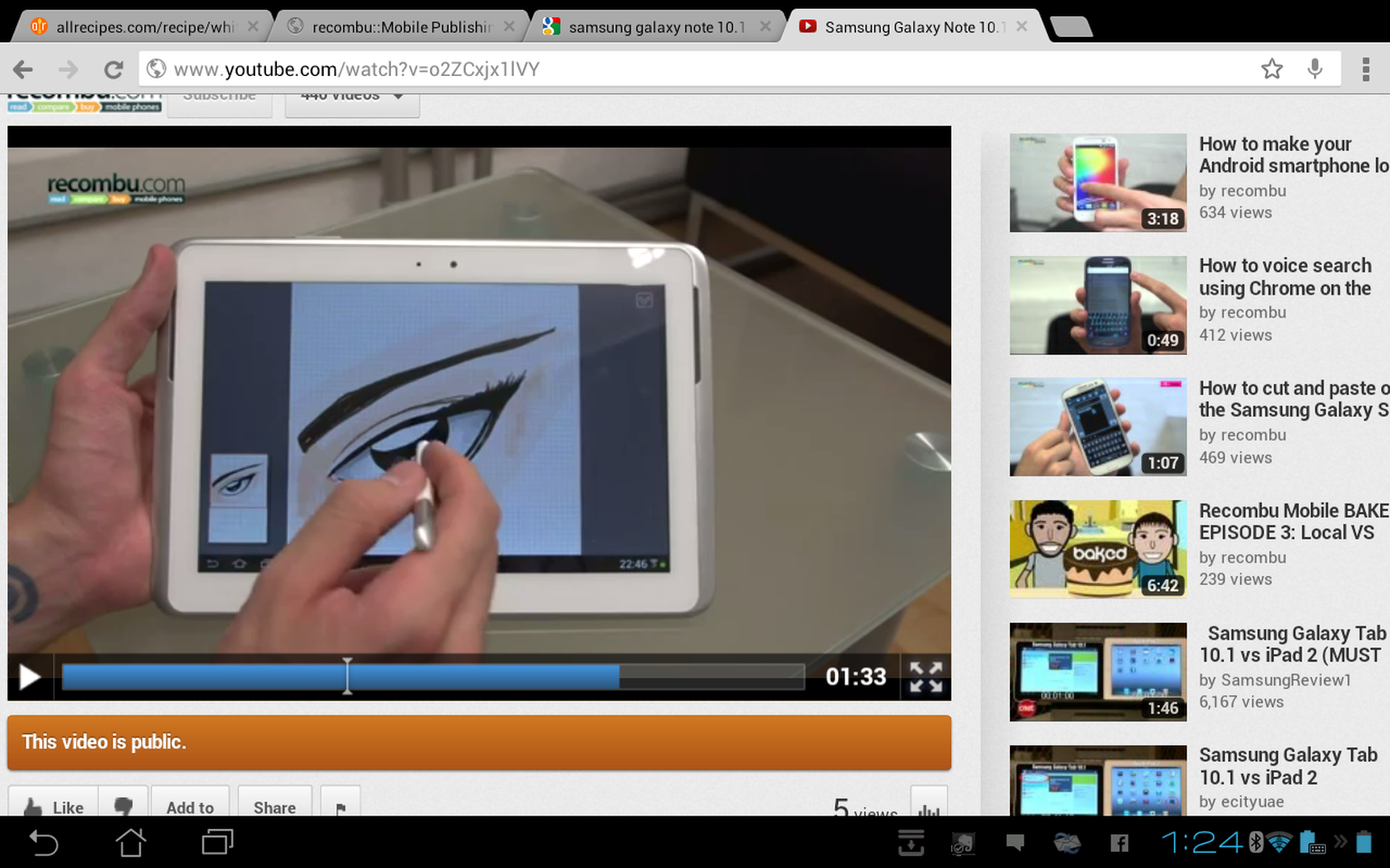 What is the Samsung Galaxy Note 10.1? (Hands-on video)