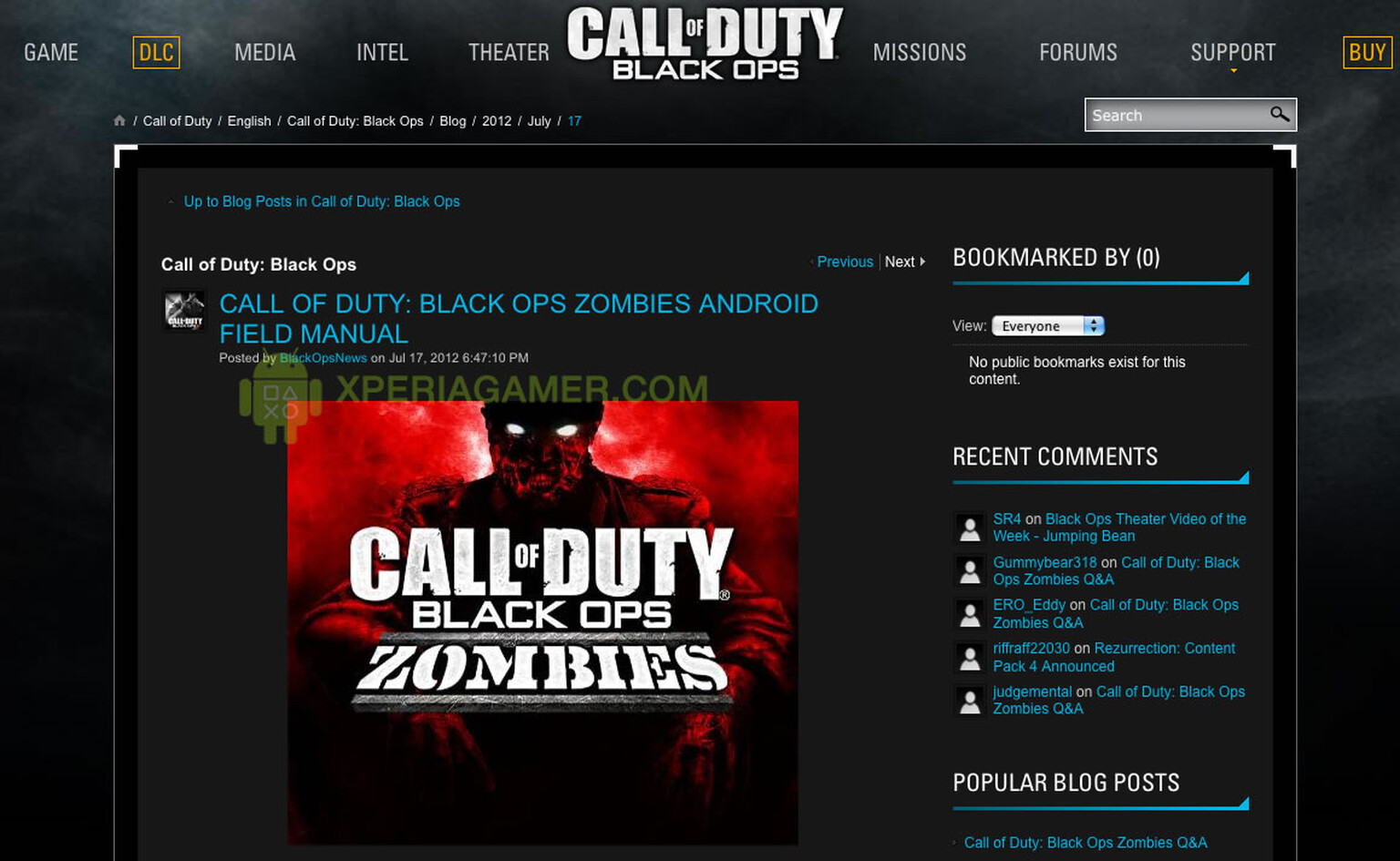 Call of Duty: Black Ops Zombies arriving on Android