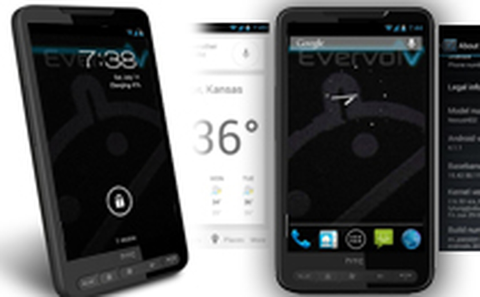 Android 4.1.1 Jelly Bean runs on the HTC HD2