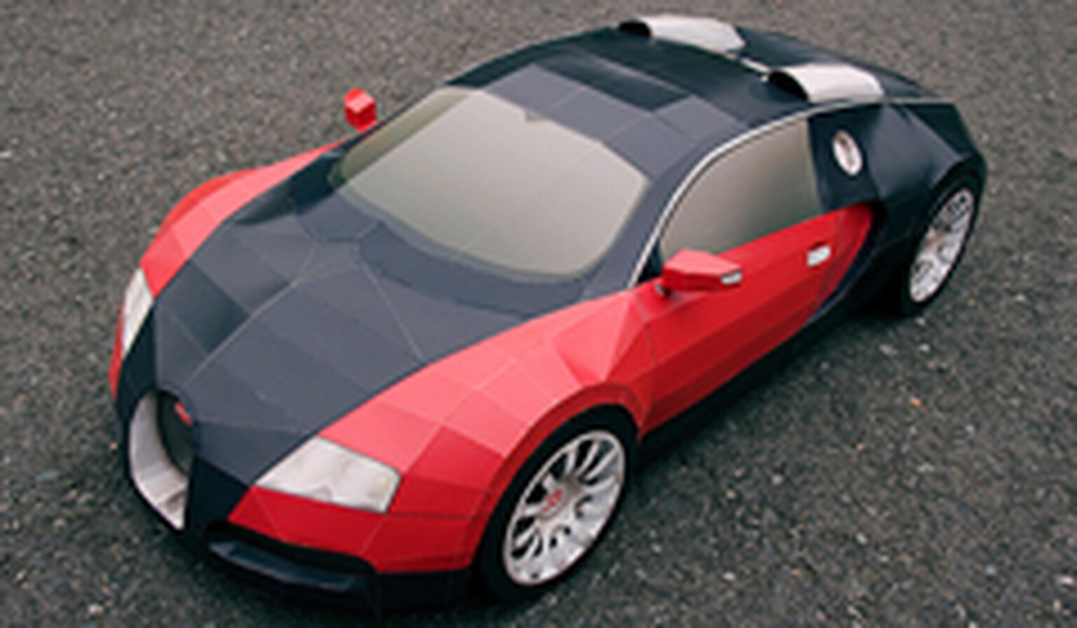 Build your own Bugatti Veyron out of bits of paper