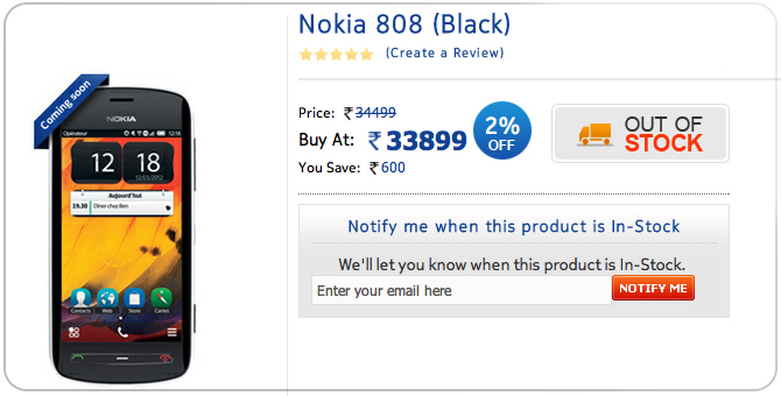 Nokia 808 PureView launches in India