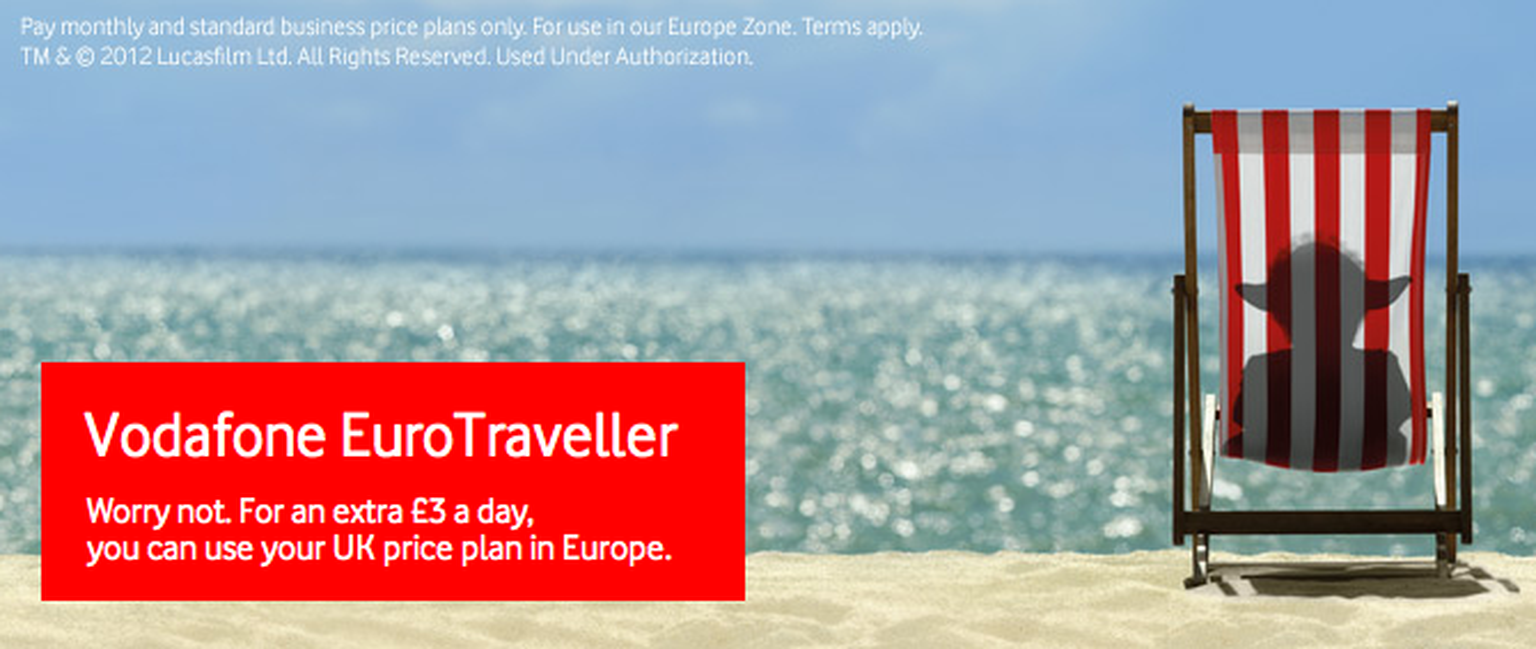 Vodafone lets you take your UK tariff on holiday