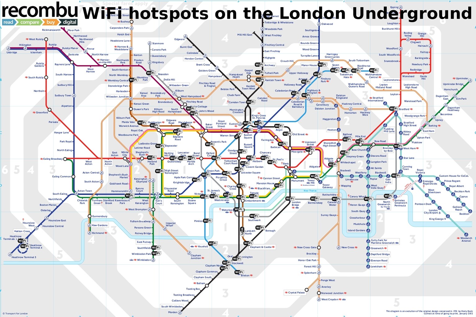 Virgin Media Tube WiFi: 20 more London Underground stations go online