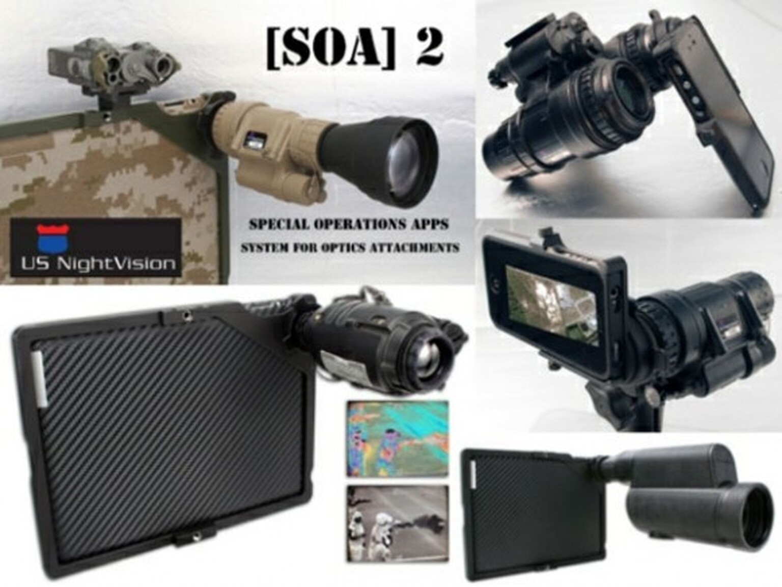 Night vision and military optics for iPhone and iPad